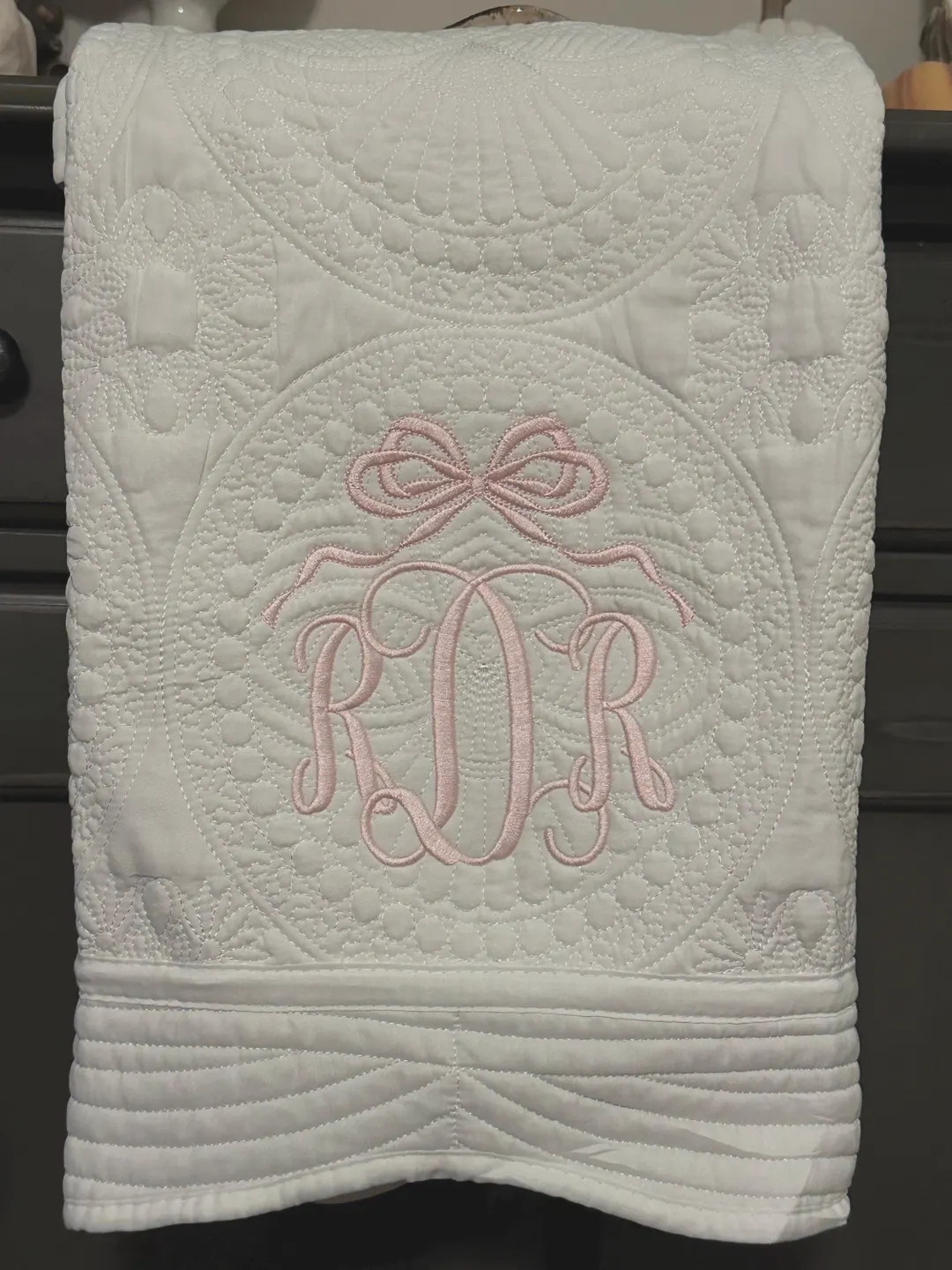 Personalized Heirloom Quilt, Monogram Baby Quilt, Embroidery Baby Quilt, Nursery Blanket, Nursery... | Etsy (US)