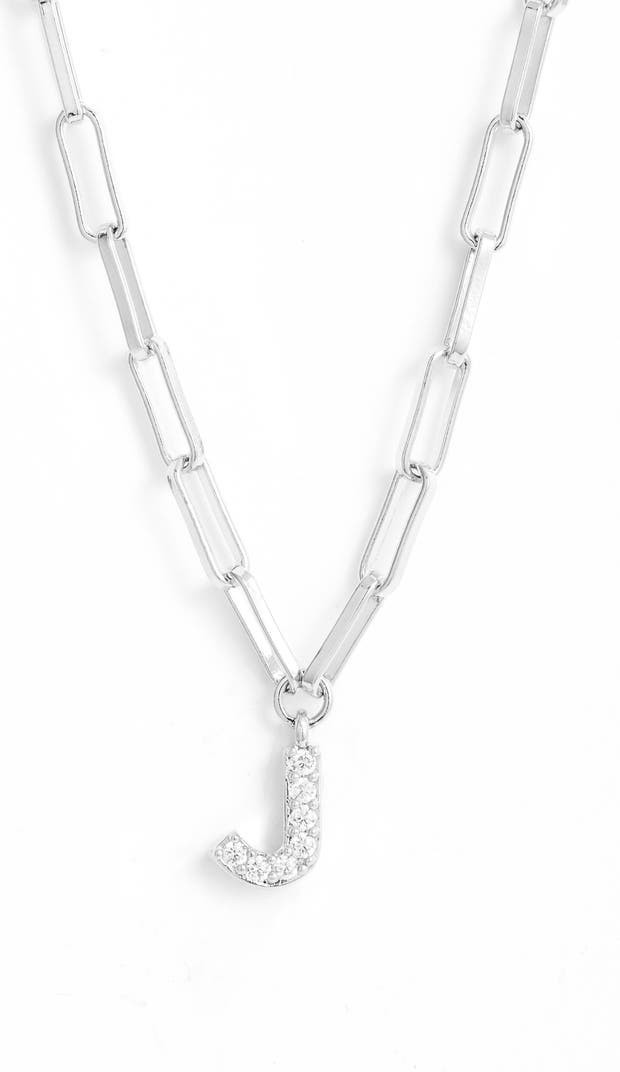 Pavé Initial Pendant Necklace | Nordstrom