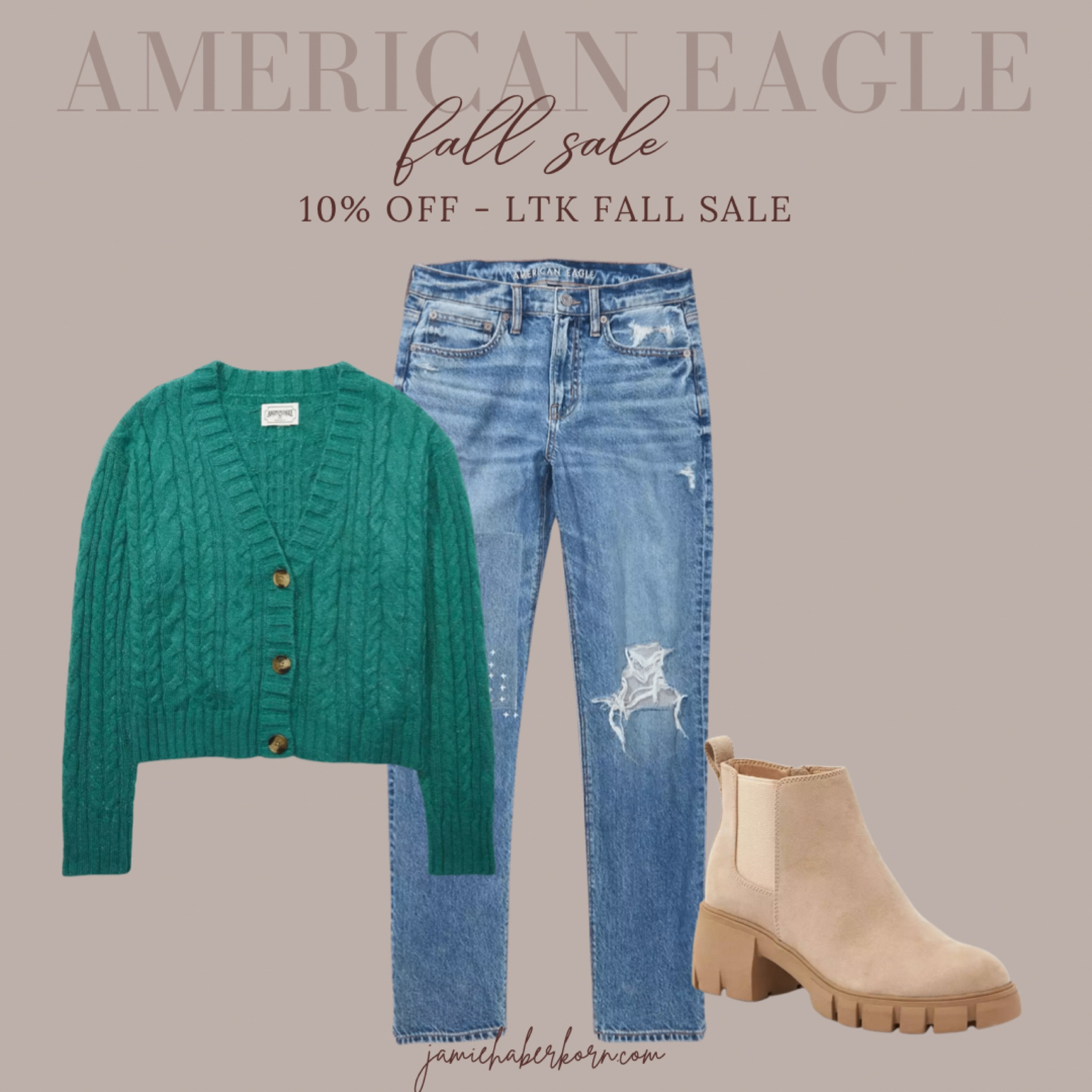 American Eagle - 10% off - LTK Fall Sale
September 18-20

Save your favorite items to go back & shop when the sale is live!


#americaneagle #AE #AEsale #LTKfallsale #sweater #denim #fallstyle #booties #fallshoes 

#LTKSale #LTKstyletip #LTKunder50