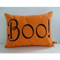 Halloween Decor | Halloween Pillow Cover Boo Sunbrella Indoor Outdoor Embroidered | Etsy (US)