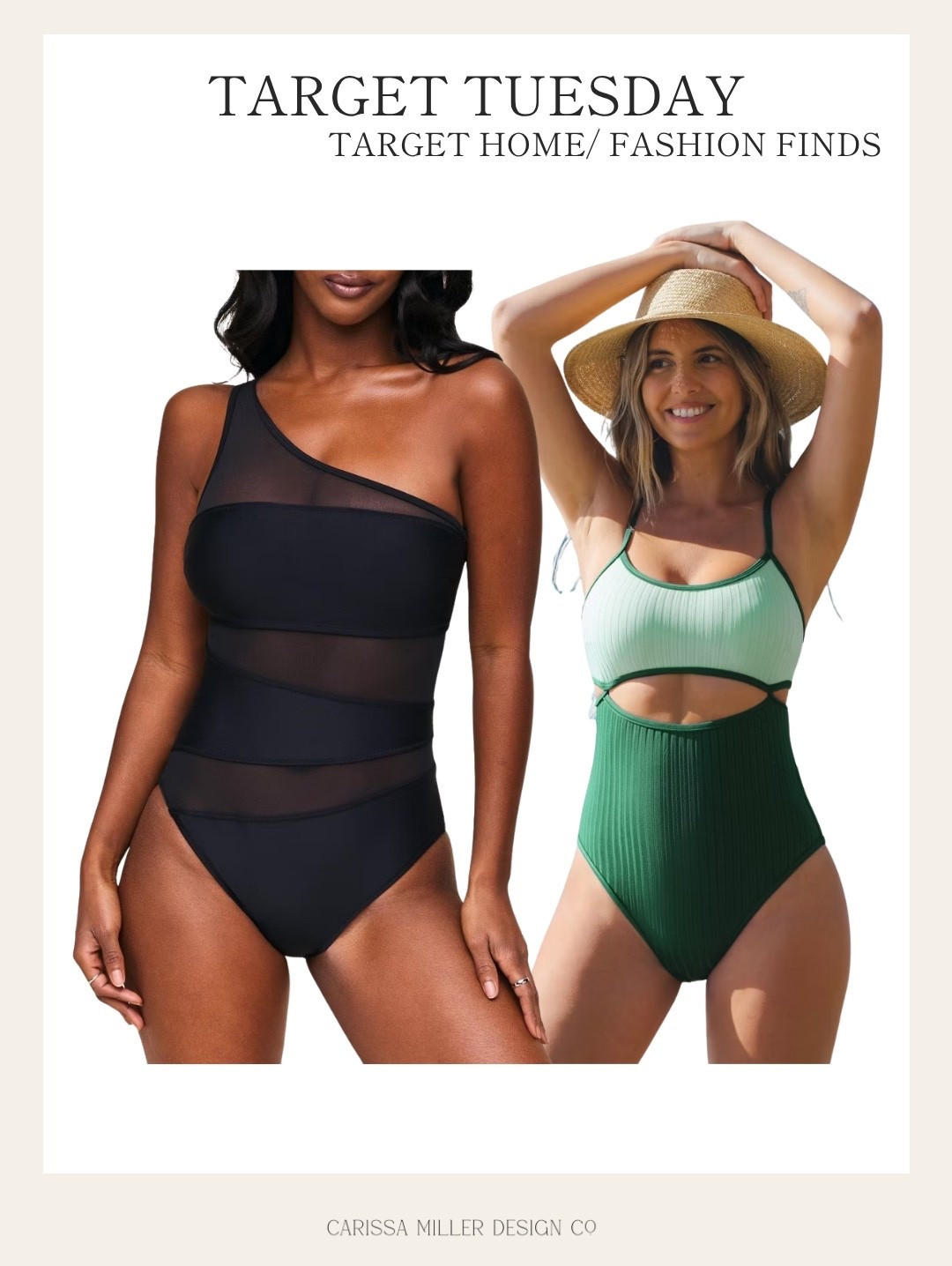 Super cute swimsuits. Both are affordable!