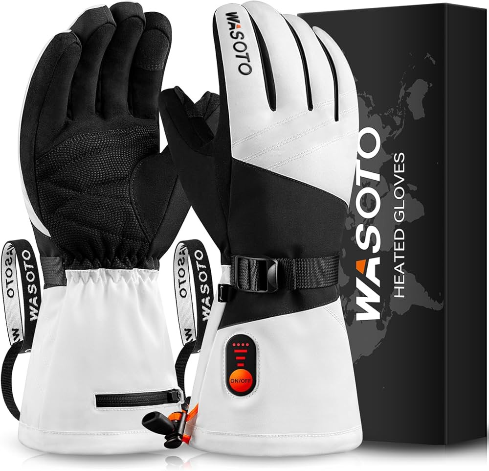Heated Gloves for Men Women 7.4V Battery 22.2Wh Rechargeable Heated Gloves Touchscreen Waterproof... | Amazon (US)