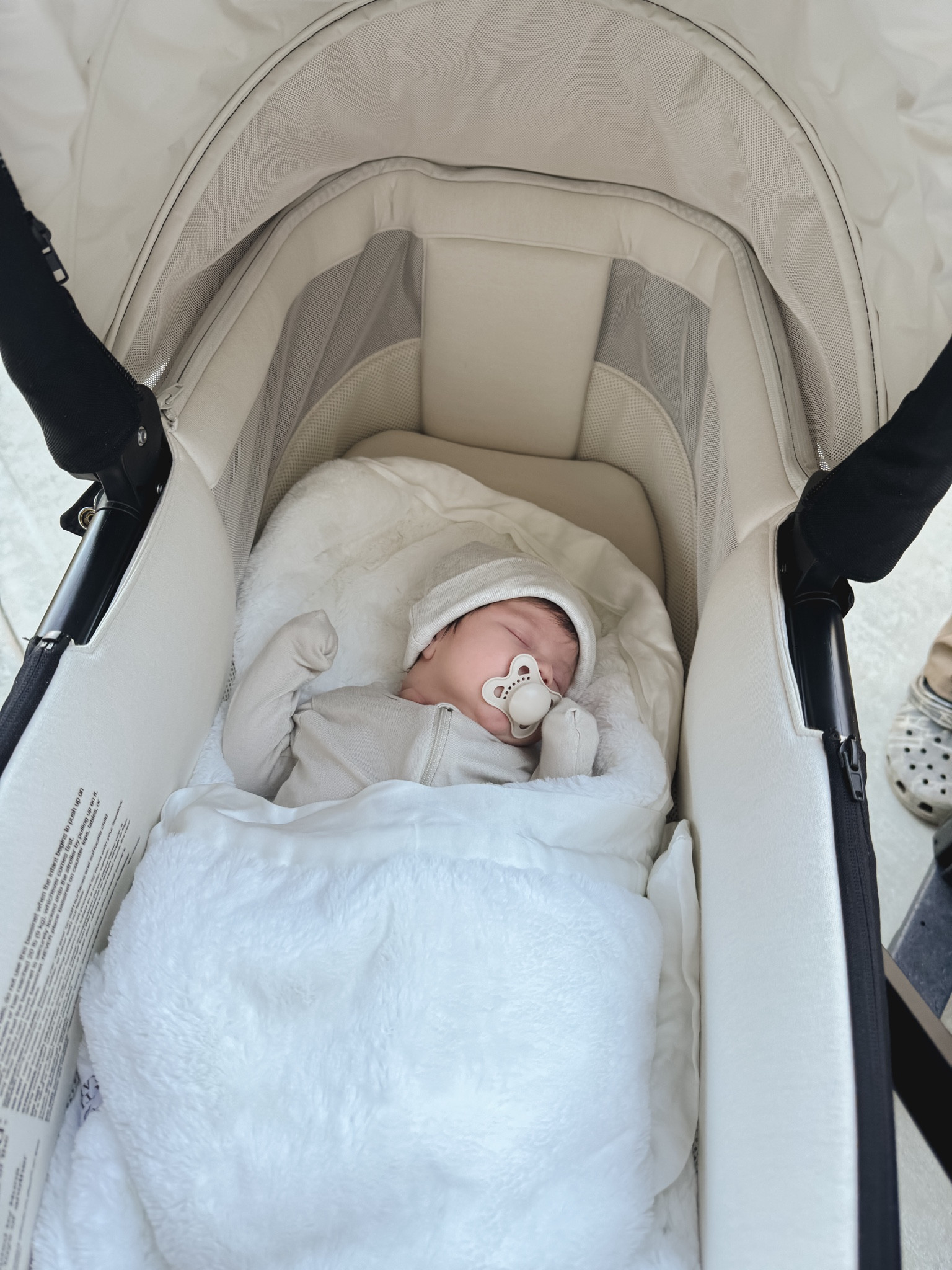 Baby stroller with a bassinet. 

#LTKbaby