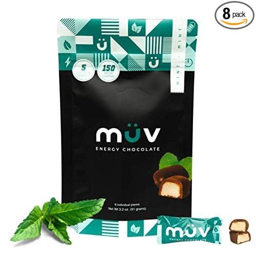 MUV Energy Chocolate Truffles - Mint Chocolate Truffles - Healthy Snacks for Adults - Caffeinated... | Amazon (US)