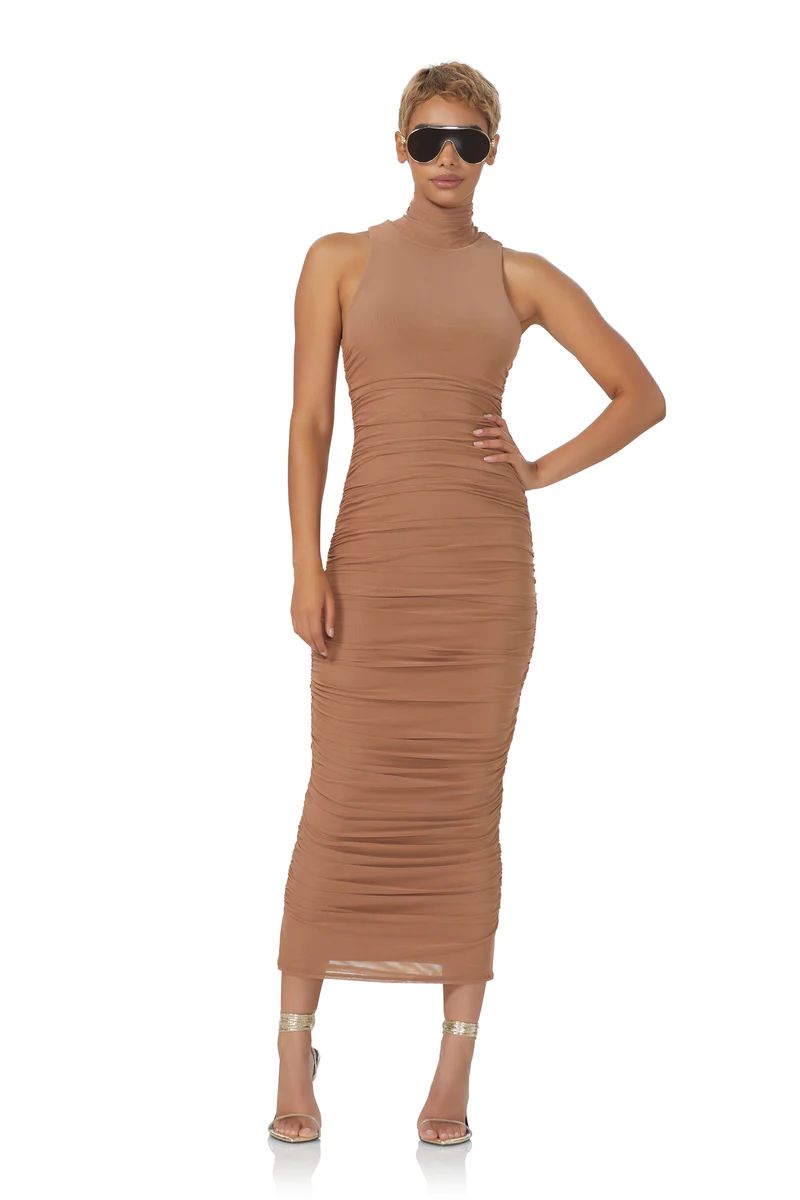 Fiorella Dress - Raw Umber | ShopAFRM