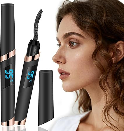Heated Eyelash Curler - Eyelash Curlers Heated 4 Temperature Modes| Rechargeable Electric Eyelash... | Amazon (US)