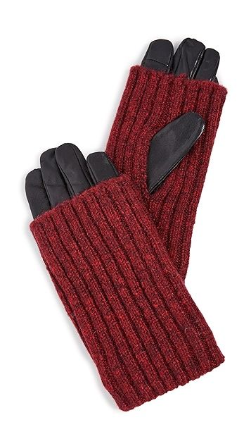 Touch Tech Wood Smoke Overlay Gloves | Shopbop