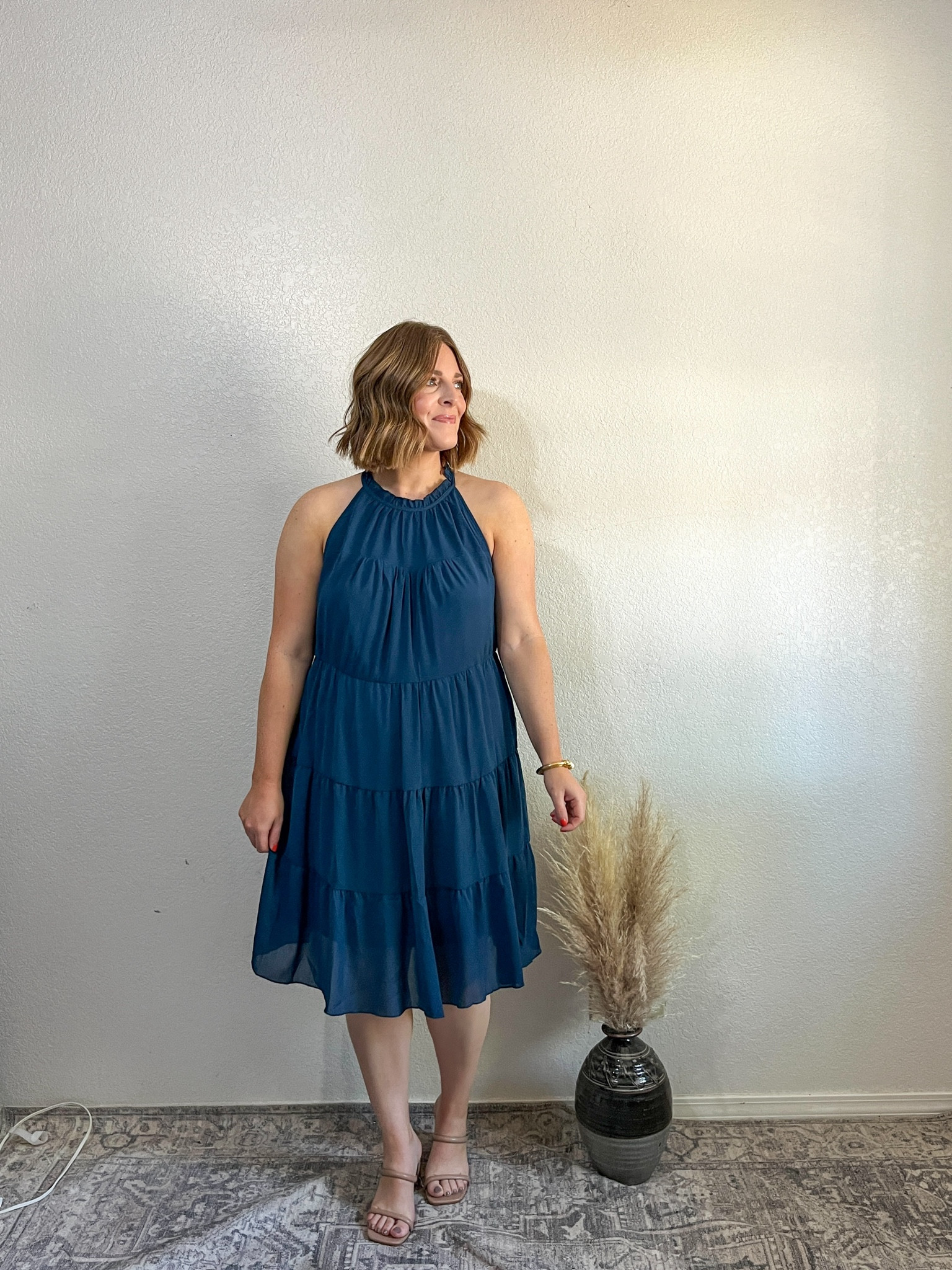 Amazon Event Dress// very flowy and I love the high neck! Comes in a lot of colors 

Runs big (I’m wearing a L) and could have sized down. This would be best for someone taller (I’m 5’4)

#LTKStyleTip #LTKWedding #LTKMidsize