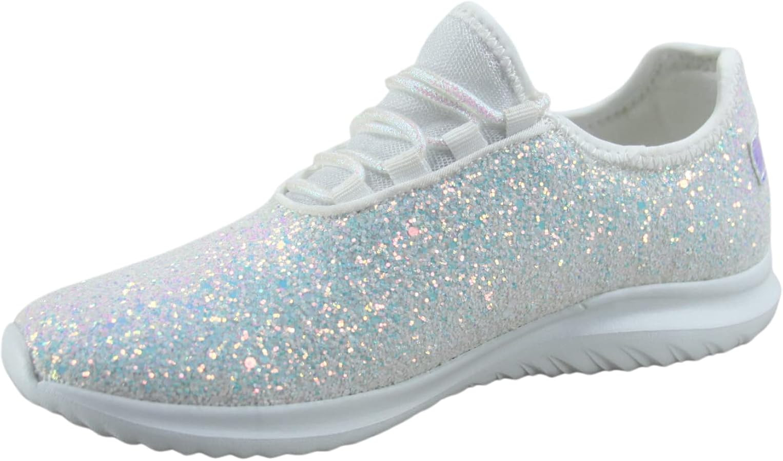 TZ Lotus-08 Women's Comfort Slip On Fashion Color Glitter Walking Runing Flat Heel Sneakers Shoes | Amazon (US)