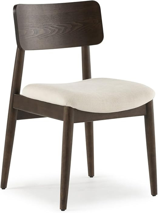 Transformer Table - Solid Wood Round Dining Chairs Set of 2, Modern Upholstered Dining Chair with... | Amazon (US)