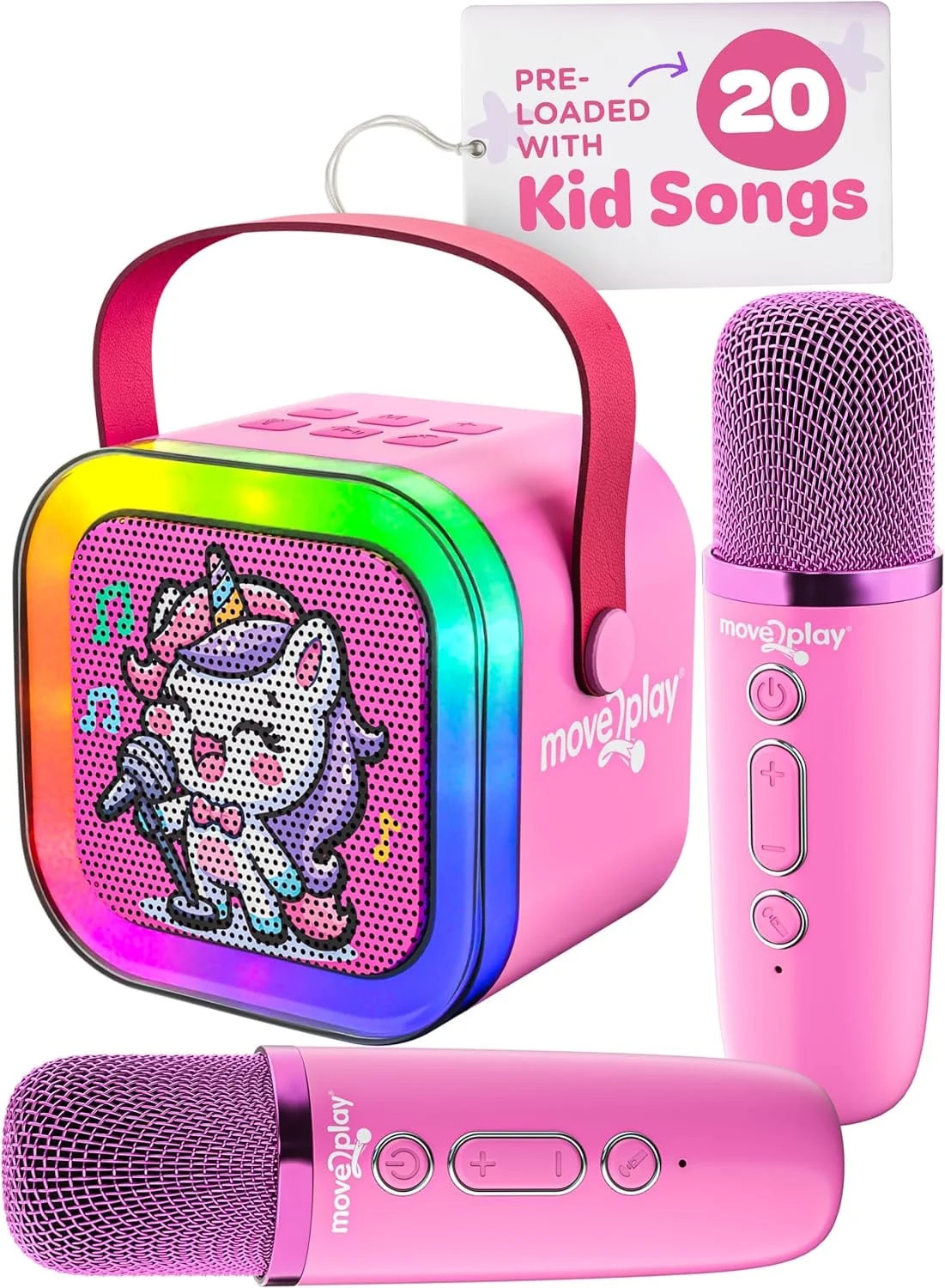 Move2Play Mini Karaoke Machine for Kids | includes 20+ Kids Songs | Connect with Bluetooth | Kids... | Walmart (US)