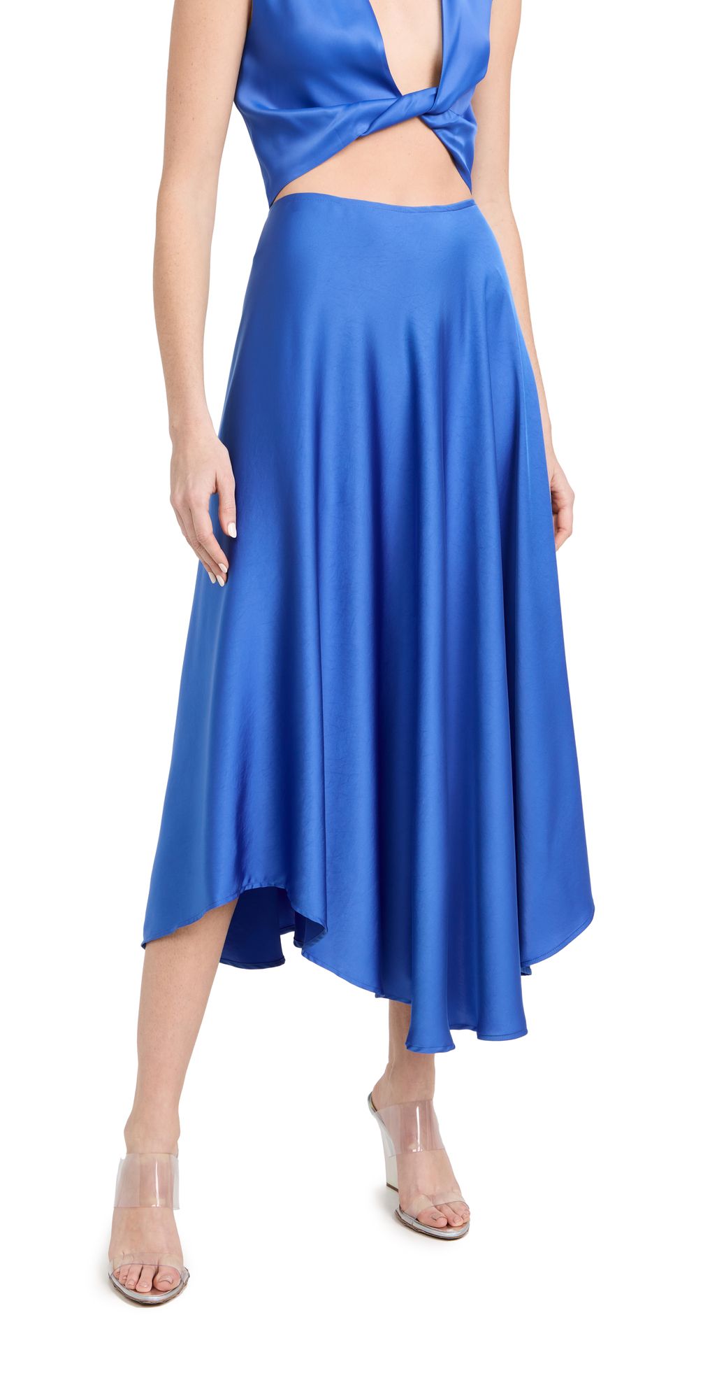 LAPOINTE Satin Handkerchief Skirt | Shopbop