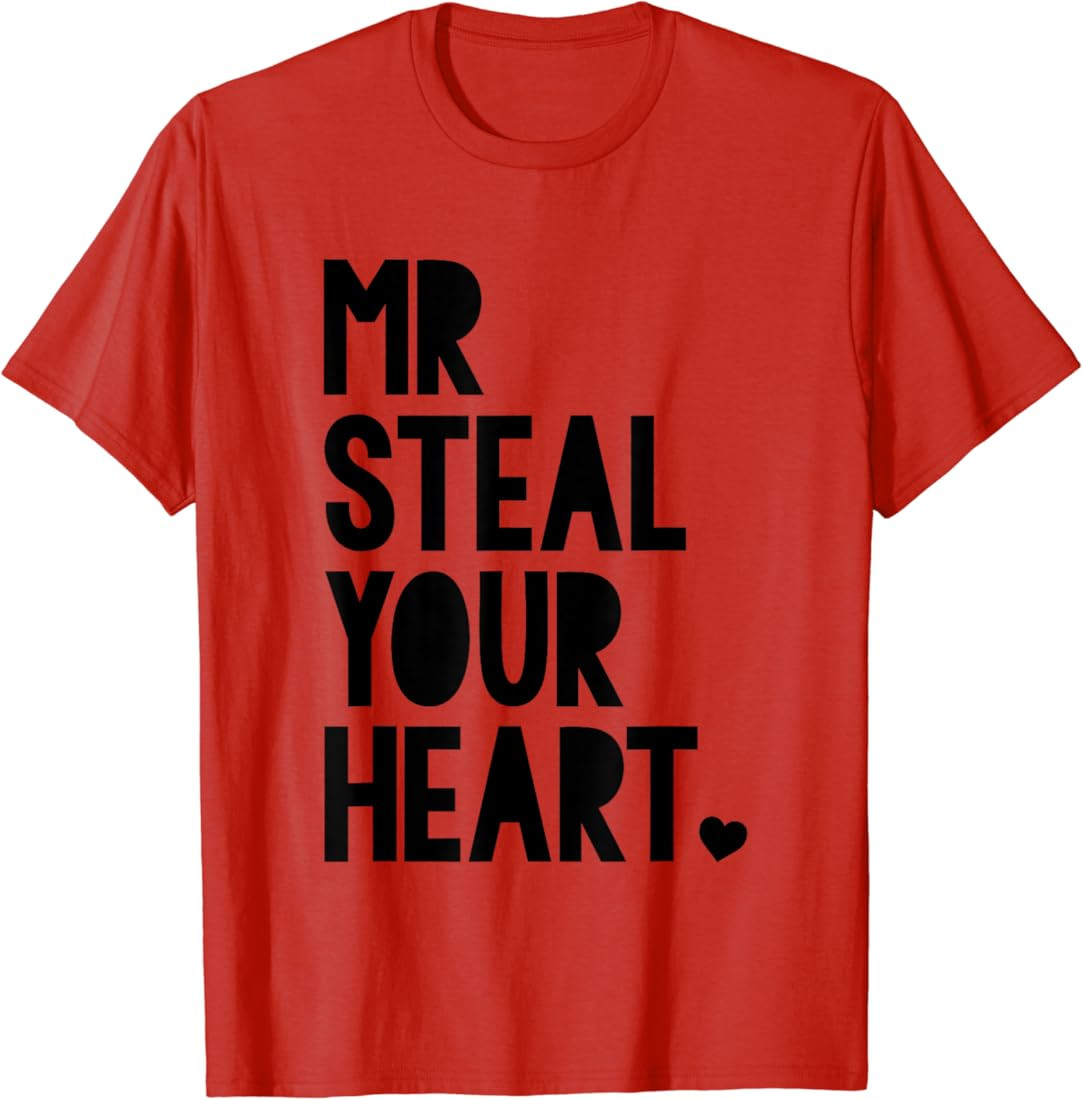 Boys Valentine Shirt Mr Steal Your Heart For Boys Toddlers T-Shirt | Amazon (US)
