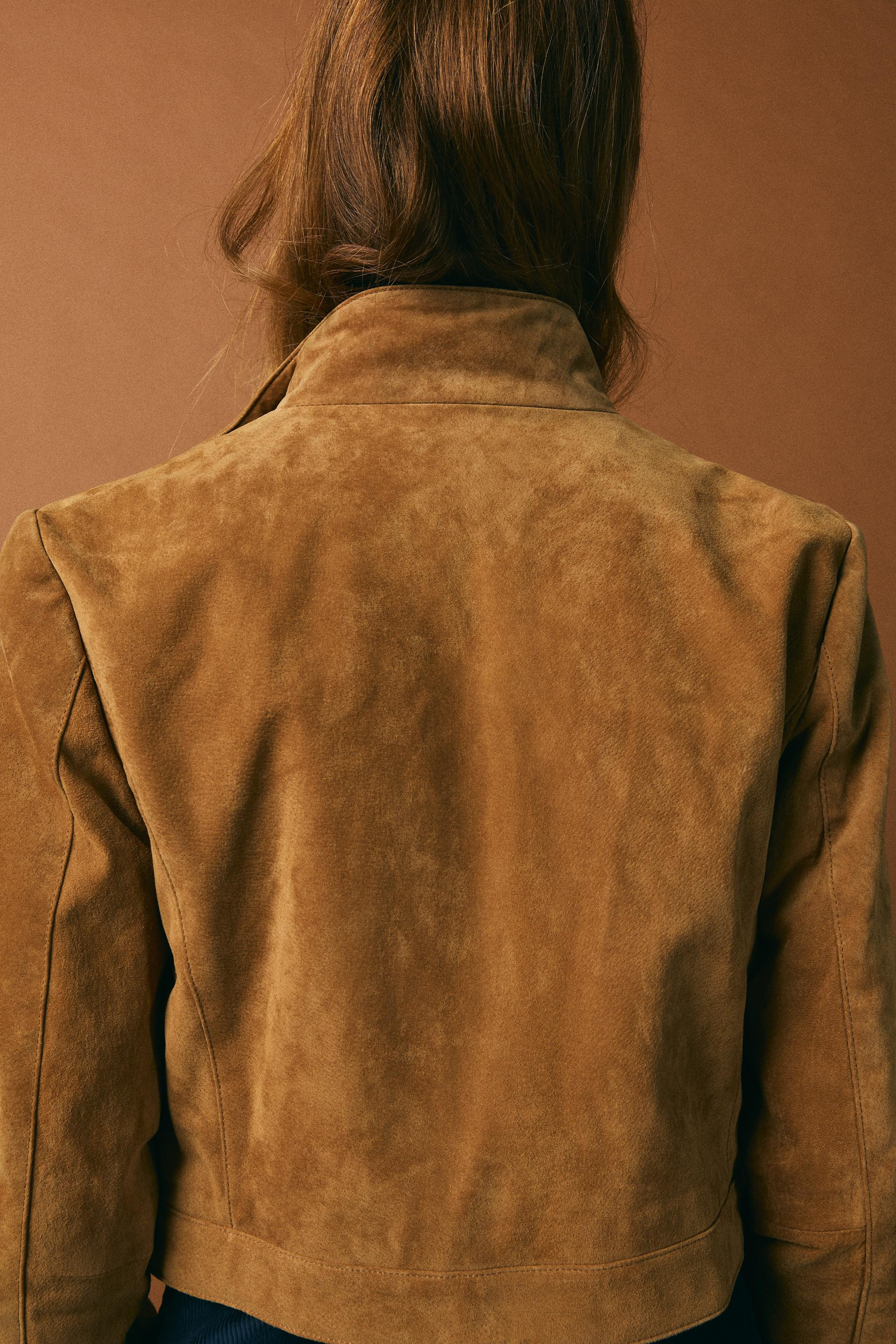 100% SUEDE LEATHER JACKET | Zara AU