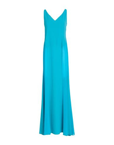 Mvp Wardrobe Woman Maxi dress Turquoise Size 4 Acetate, Silk, Viscose | YOOX (US)