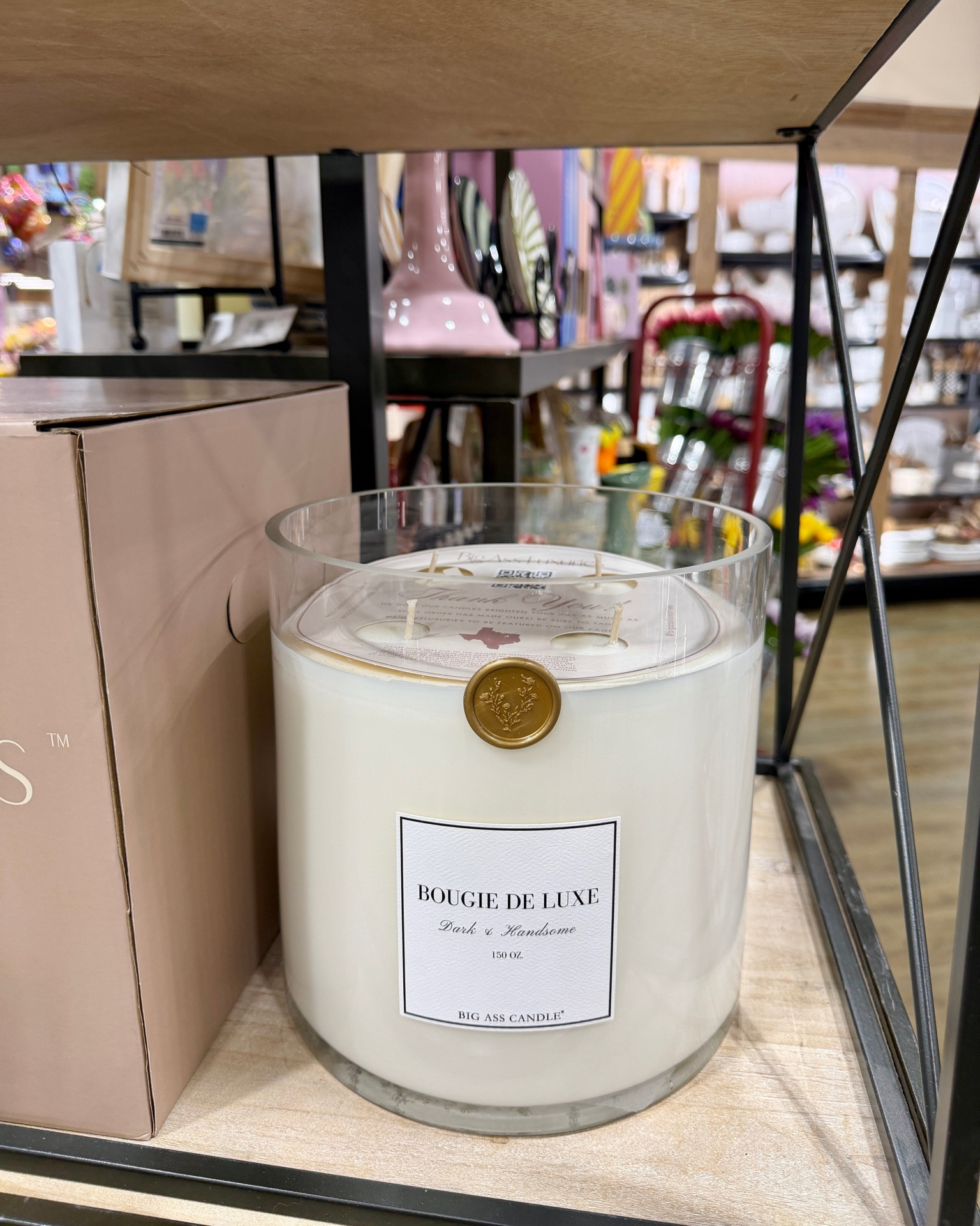 XL luxe candles, also linked the gold candle holder stand ✨🤍