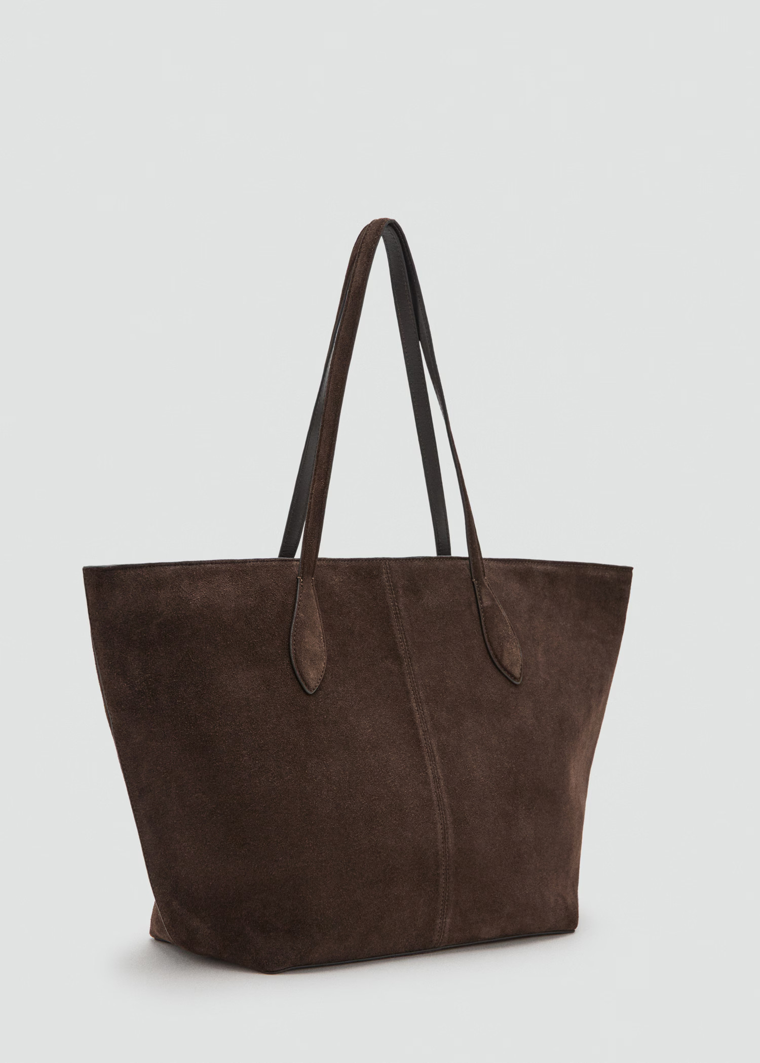 Suede shopper bag | MANGO (UK)