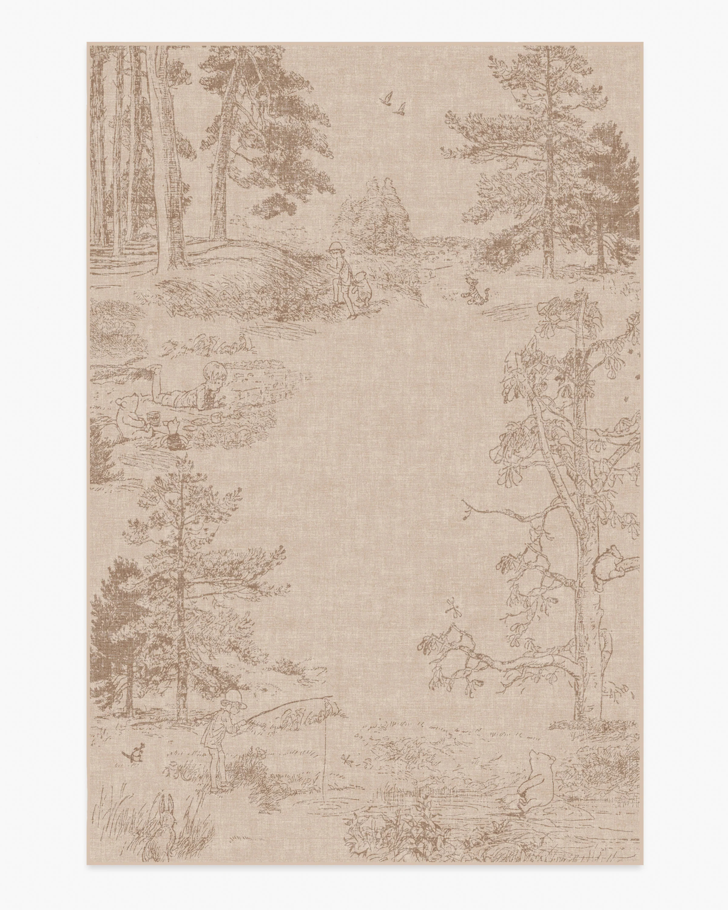 Hundred Acre Wood Natural Rug | Ruggable