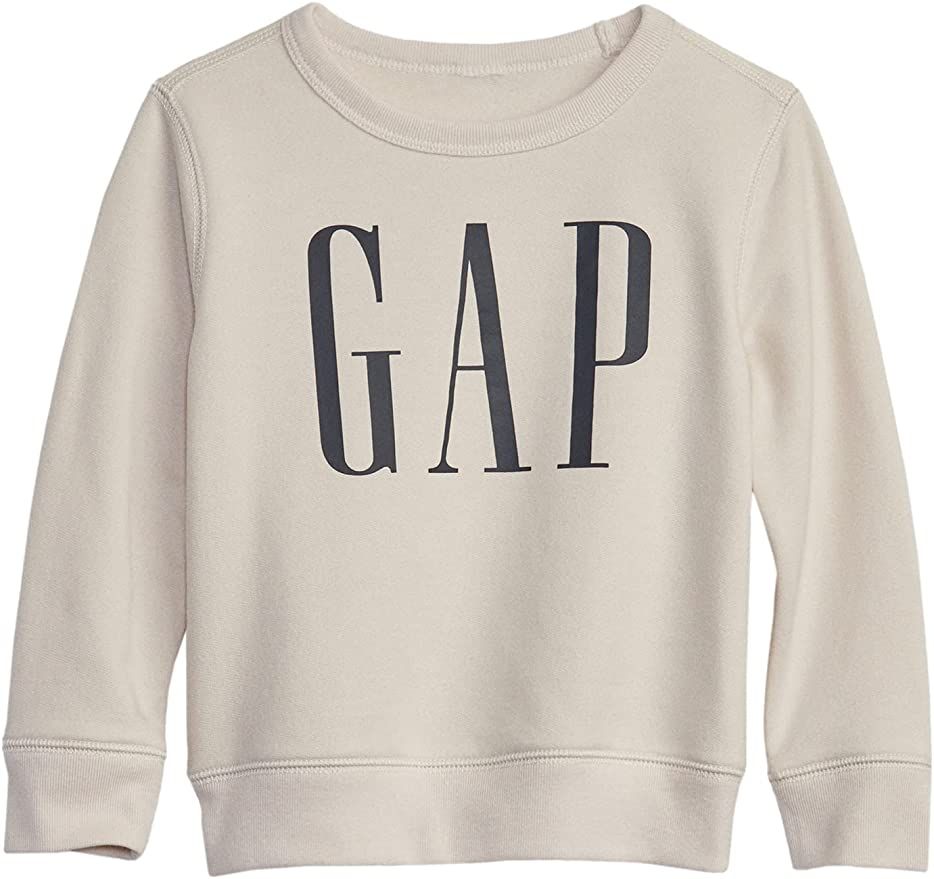 GAP Baby Boys' Logo Crewneck Sweatshirt | Amazon (US)