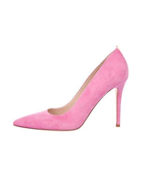 Sarah Jessica Parker Fawn Suede Pumps Pink | The RealReal