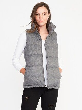 Old Navy Womens Quilted Frost-Free Vest For Women Heather Gray Size M | Old Navy US