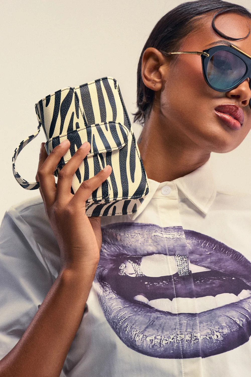 LETS GET WILD ZEBRA BAG | AKIRA