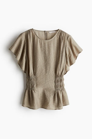 Textured-weave blouse | H&M (UK, MY, IN, SG, PH, TW, HK)
