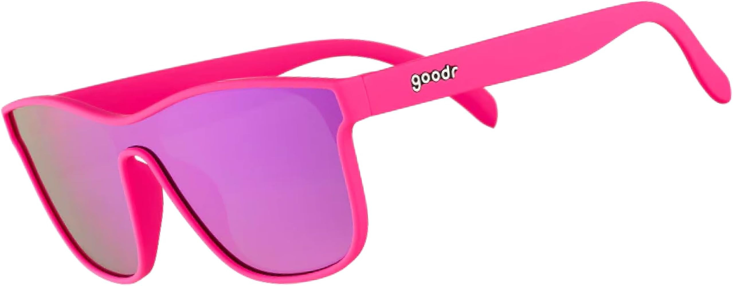 goodr See You at the Party, Richter! Polarized Sunglasses, Medium Sized (VRG), Pink Solid Frames ... | Amazon (US)