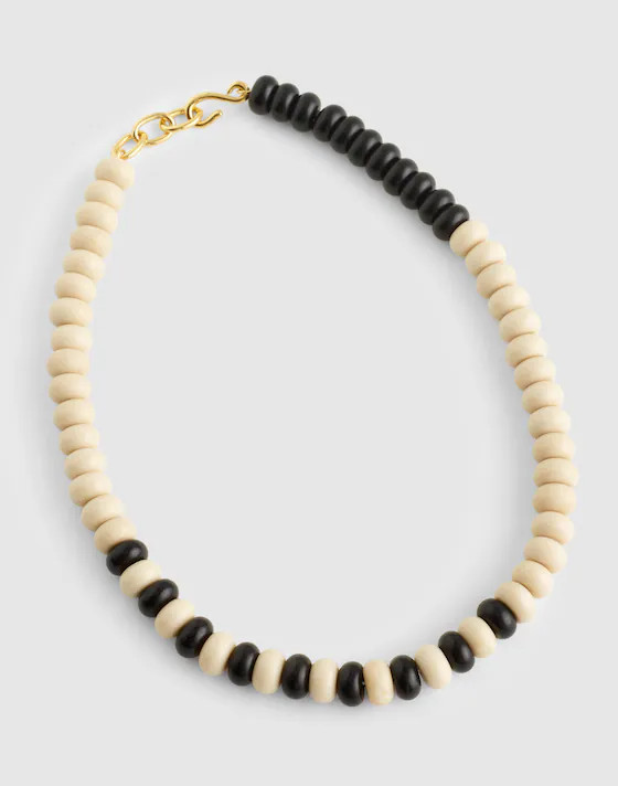 Semiprecious Coral Beaded Choker Necklace | Madewell