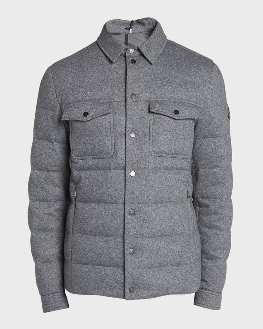 Moncler Men's Todorka Padded Overshirt | Neiman Marcus