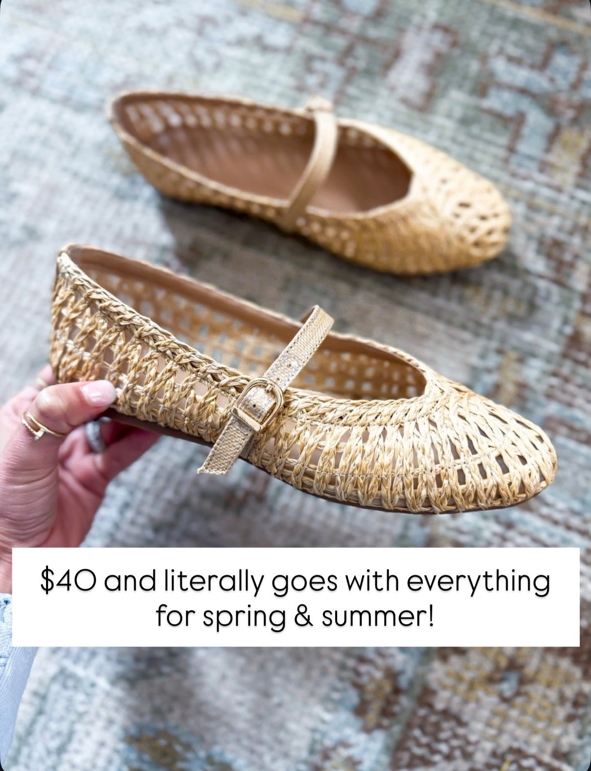 Target woven ballet flats that are perfect for spring and summer! TTS for me. Neutral shoes. Spring outfits. Summer outfits. Spring style. 

#LTKgrwm #LTKTravel #LTKootd