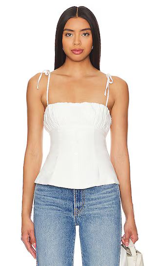 Austin Top in Soft White | Revolve Clothing (Global)