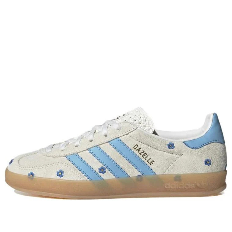(WMNS) adidas GAZELLE Indoor Floral 'White Blue' | KICKS CREW