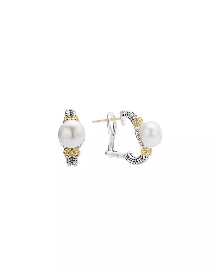 18K Gold and Sterling Silver Luna Earrings with Cultured Freshwater Pearls | Bloomingdale's (US)