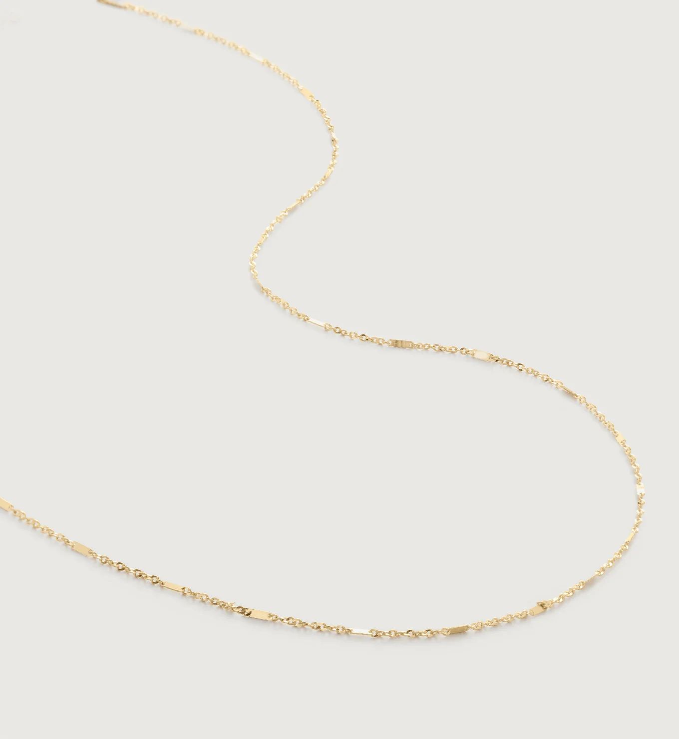 Shimmer Chain Necklace 46cm/18” | Monica Vinader (Global)