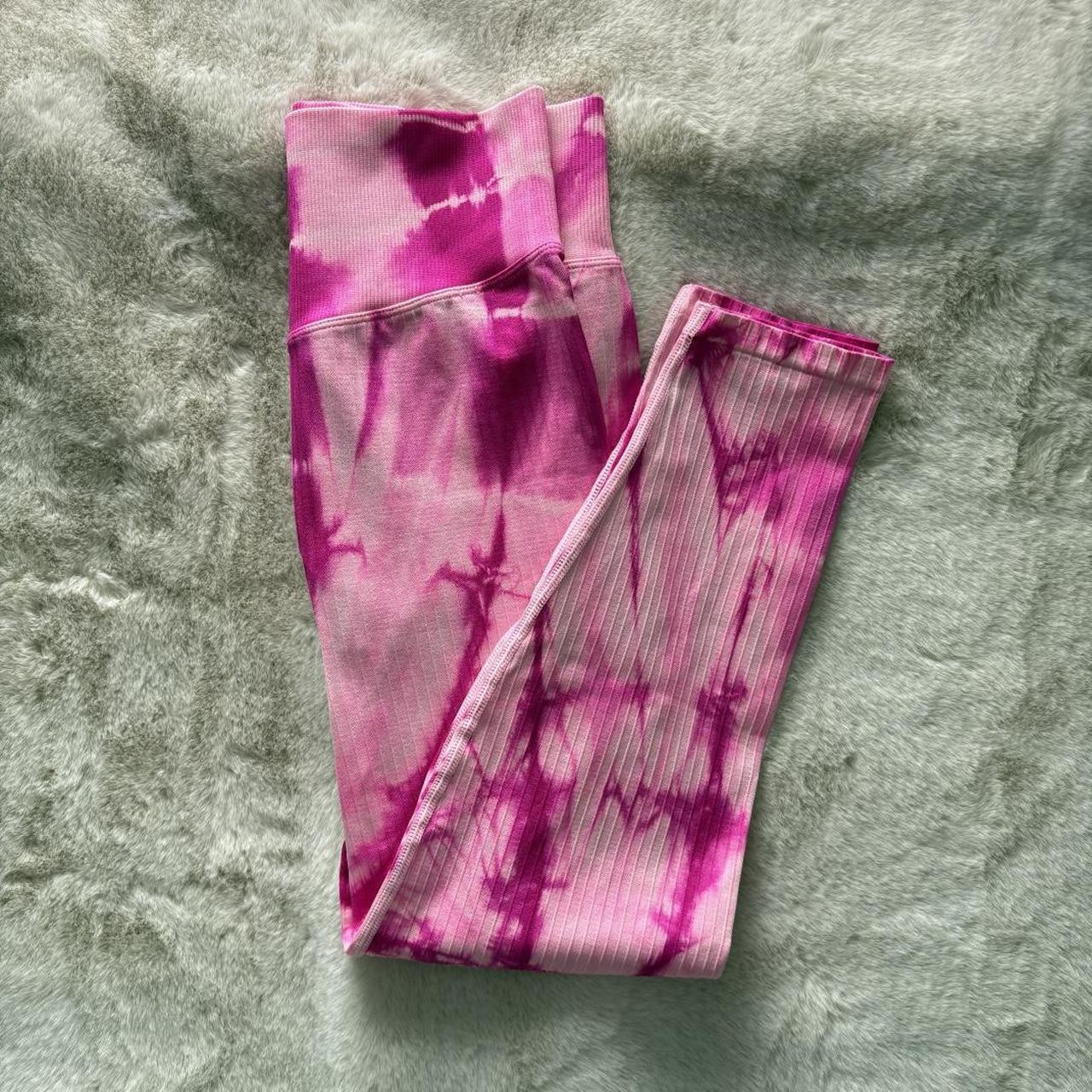 Victoria's Secret Women's Leggings - Pink/Multi - M | Depop US