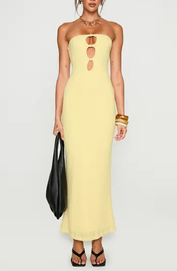 Princess Polly Saijana Strapless Maxi Dress | Nordstrom | Nordstrom