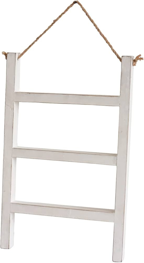 Joy Choice 16" Wood Blanket Ladder Farmhouse Style,3-Tier Blanket Rack,Wall Hanging Ladder Blanke... | Amazon (US)