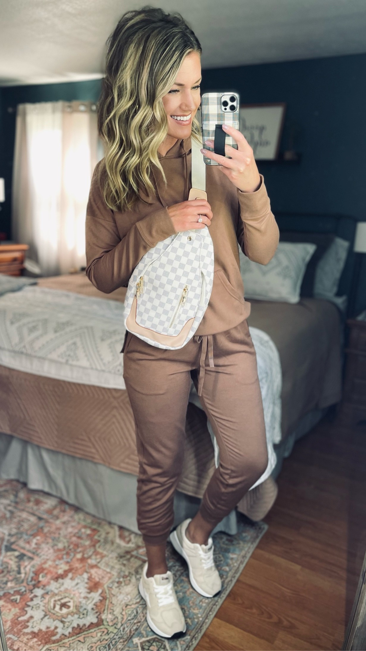 Loungewear perfect for Fall 
Hoodie~ small 
Joggers~ medium
Sneakers ~ TTS 

#LTKstyletip #LTKunder100 #LTKSeasonal