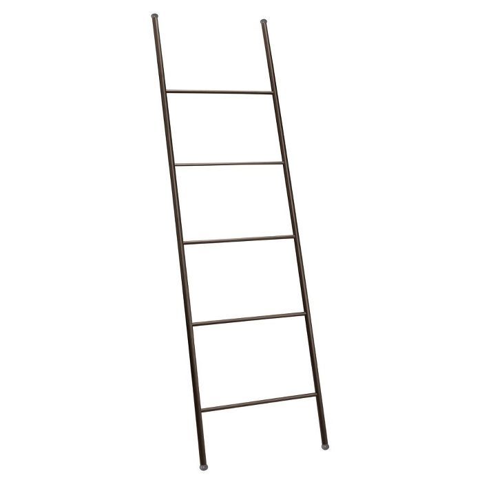 mDesign Metal Free Standing Bath Towel Ladder Storage Organization | Target