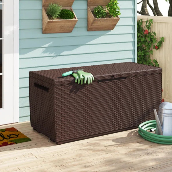 Capri 80 Gallon Resin Deck Box | Wayfair North America