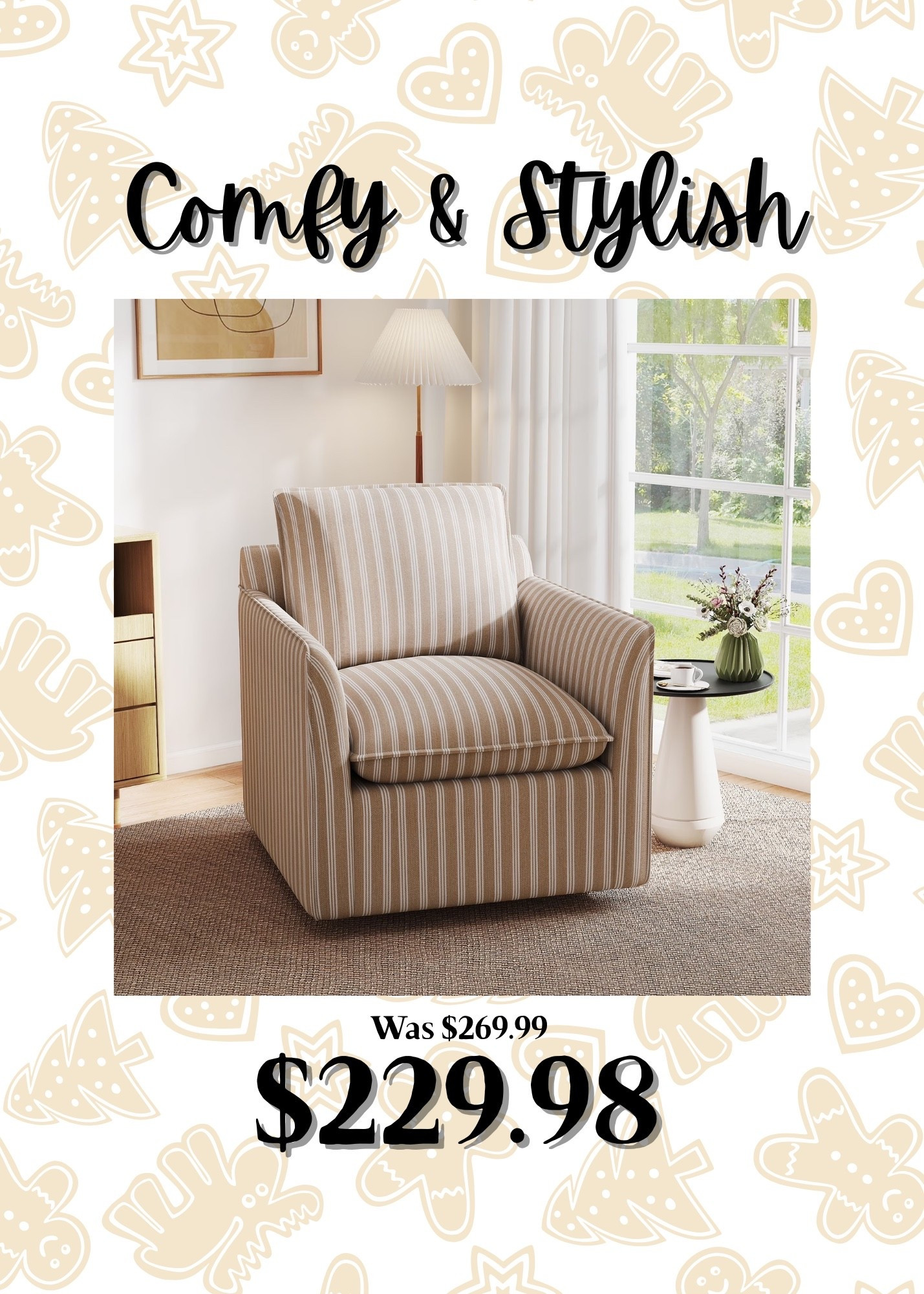 This swivel chair from Walmart not only comes in 2 great colors but it’s also on clearance!!  You can use this in a bedroom or a living room.  

#LTKSaleAlert #LTKHome