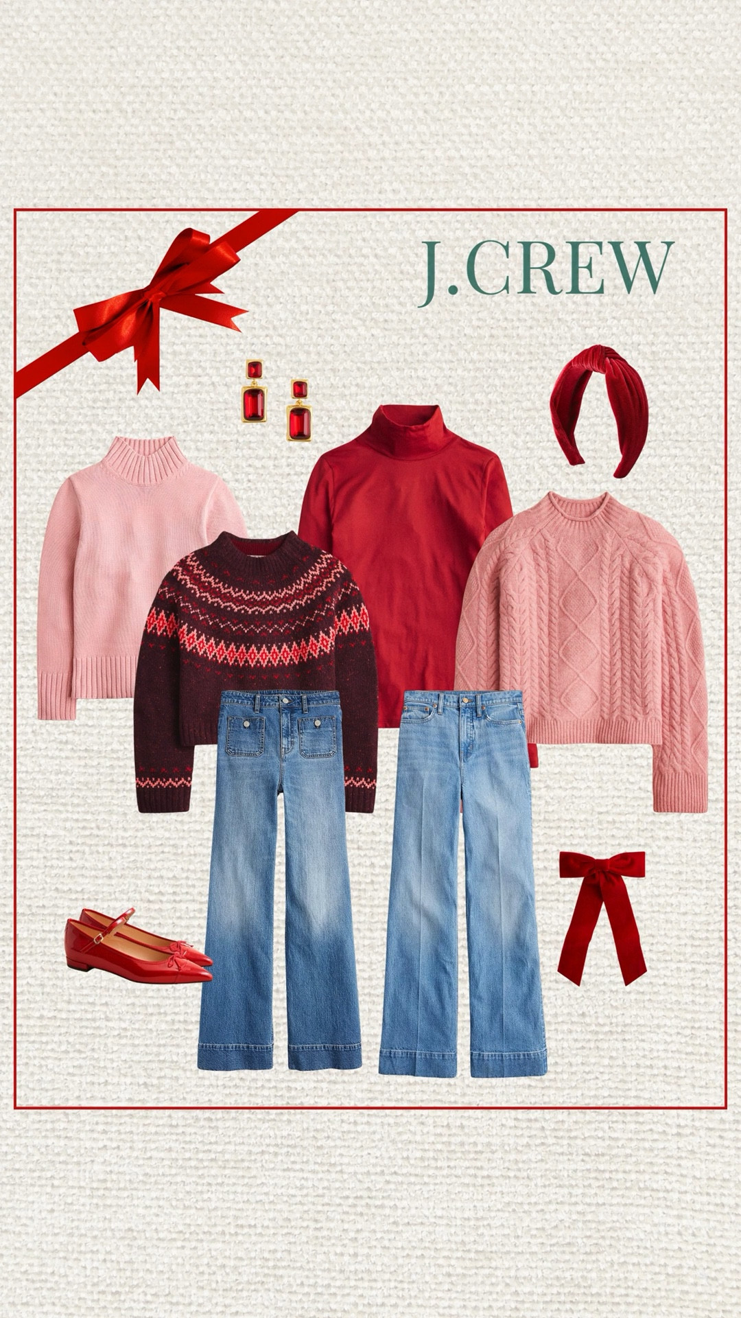 JCrew sale finds still in stock ~ 50% off! 

Winter outfits, jeans, pink and red, Christmas colors, gift ideas for her JCrew Cyber Monday sales

#LTKCyberWeek #LTKSaleAlert #LTKOver40