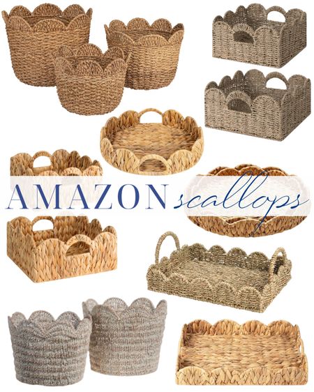 scalloped basket, scalloped tray, scalloped seagrass tray, scalloped hyacinth tray, toy storage, nursery storage, pantry storage, scallops, scalloped wicker, scalloped rattan

#LTKsalealert #LTKhome