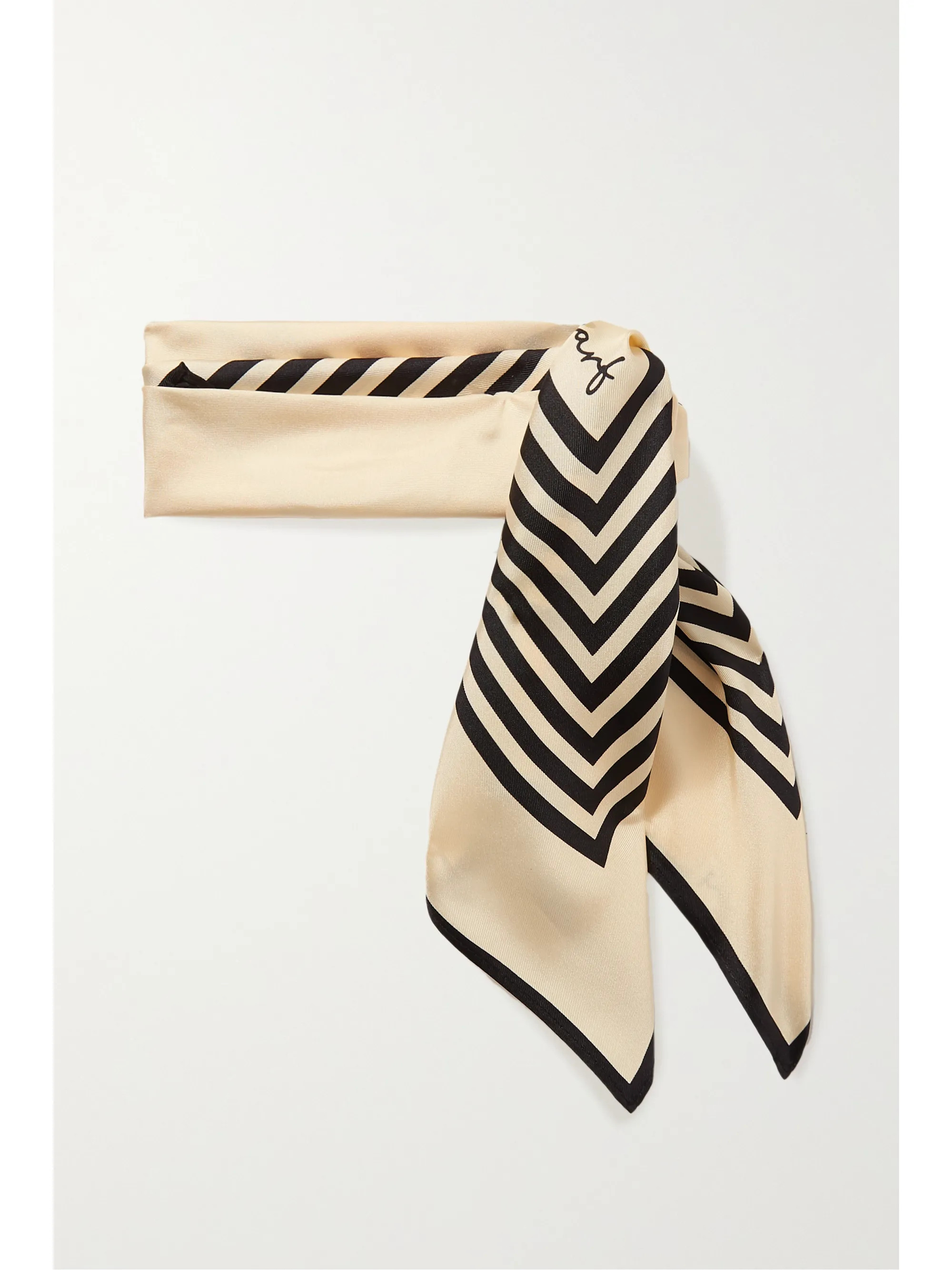 No. 1 striped silk-twill scarf | NET-A-PORTER (US)