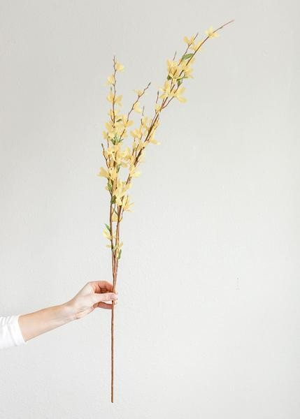 Artificial Forsythia Branch in Yellow - 55" | Afloral (US)