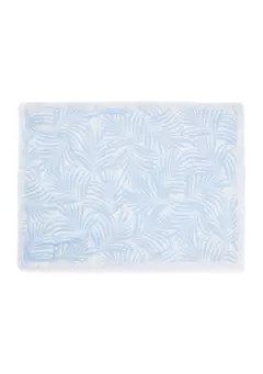 Crown & Ivy™ Blue and White Palm Placemat | Belk