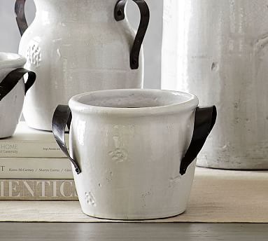Marlowe Ceramic Small Cachepots | Pottery Barn (US)