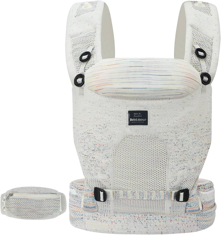 Bebamour Knit Baby Carrier Newborn to Toddler -Lightweight Baby Wrap Carrier 3-in-1 Baby Carrier ... | Amazon (US)