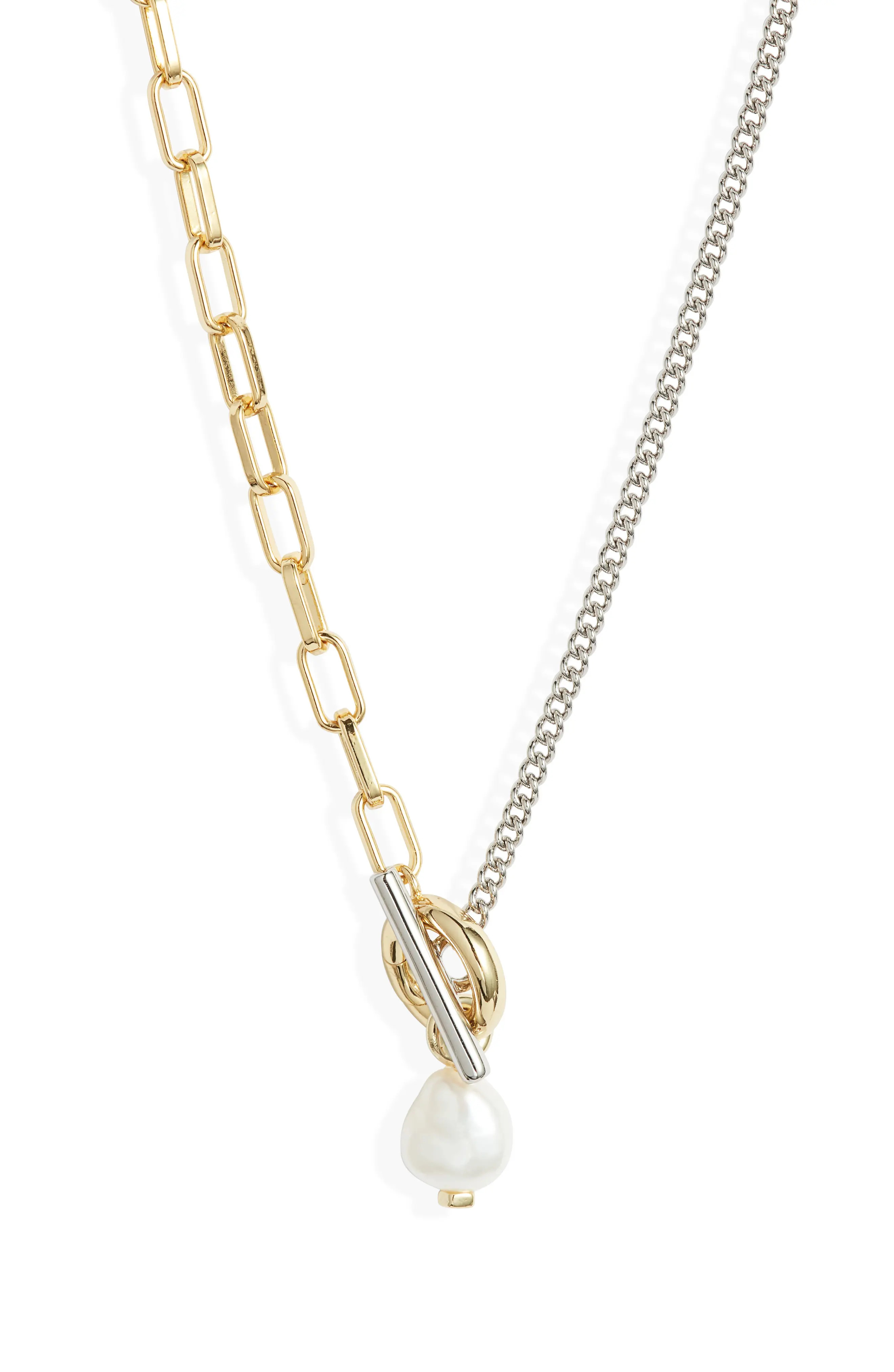 Leighton Cultured Freshwater Pearl Toggle Necklace (Women) | Nordstrom | Nordstrom